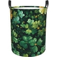 thumbnail image 1 of St Patrick'S Day Shamrock Print Laundry Basket For Storage Bins Toy Bins Gift Baskets Bedroom Clothes Hamper, 1 of 8