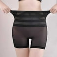 thumbnail image 6 of Daznico Womens Underwear - High Waist Lace Lifting Postpartum Shaping Panties Breathable Sheer Mesh Women's Boyshorts for Abdomen Control - Panties for Women,Color:Black,Size:XXL, 6 of 8