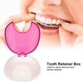 thumbnail image 2 of Tooth Container, Orthodontic Retainer Case Portable Cute Retainer box outh Guard Night Gum Retainer Storage Case Storage Box Guard Storage Organizer For Travel or Daily Use(Purple), 2 of 5