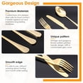 thumbnail image 3 of 20 Pcs Flower Pattern Silverware Set Stainless Steel Flatware Set Including Fork Spoon and Knife Vintage Cutlery Set Mirror Polished Utensil Set for Kitchen Dishwasher Safe Service for 4, 3 of 9