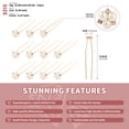 thumbnail image 6 of MIALLO Elegant Golden Rhinestone and Pearl Hair Pins (12 Pack), Vintage Bridal Hair Accessories for Wedding, Festival, Stage Performance & Daily Looks, 6 of 8