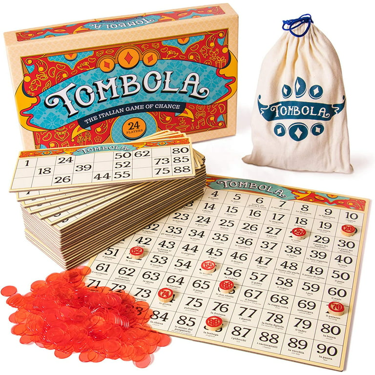 Tombola Bingo Board Game  The Italian Game of Chance for Family