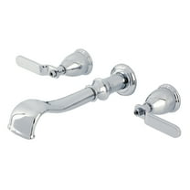 Kingston Brass KS5021KL Hallerbos Two-Handle Wall Mount Roman Tub Faucet, Polished Chrome