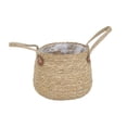thumbnail image 2 of Miogawg Grass Woven Flower Pot Weave Flower Baskets Planting Bags Double Ear Circular Storage Baskets For Indoor Decoration In The Living Room, 2 of 7