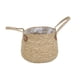 thumbnail image 2 of Cesta para Macetas Tejida con Hierba Qazbgdl con Forro de Plástico | Cesta Redonda con Doble Asa para Decoración de Interiores | Cesta Decorativa de 20 Cm, 2 of 7