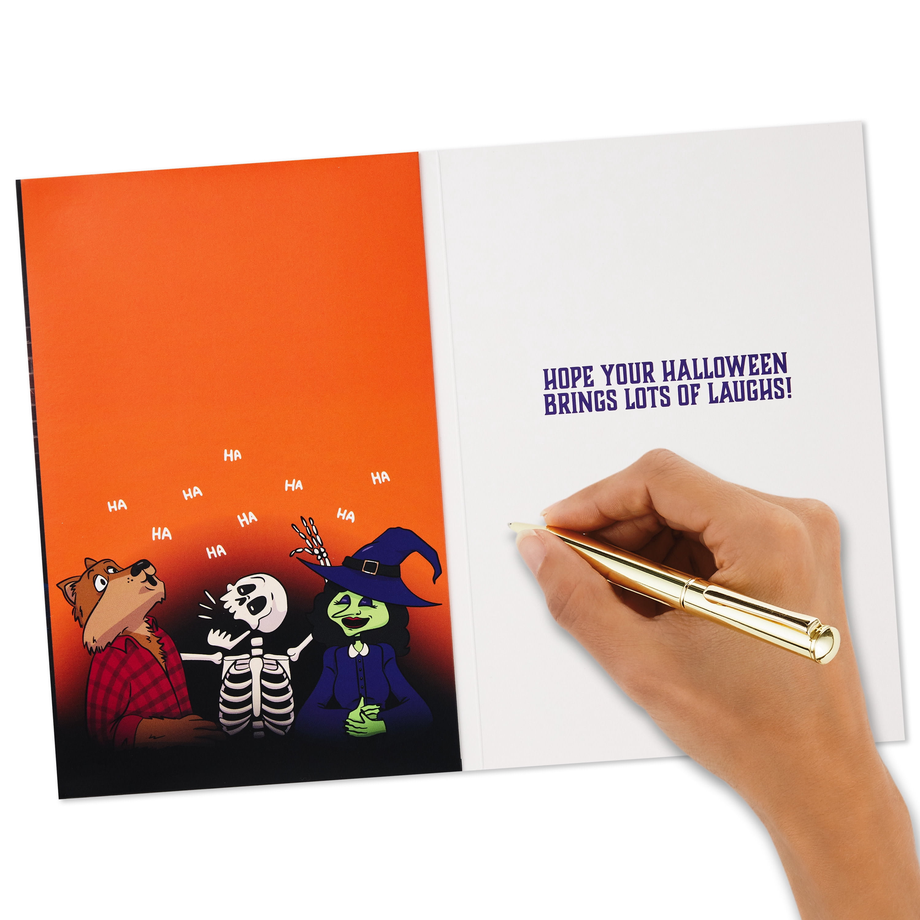 Hallmark Funny Halloween Card With Sound (Vampire Comedian), 1 Count