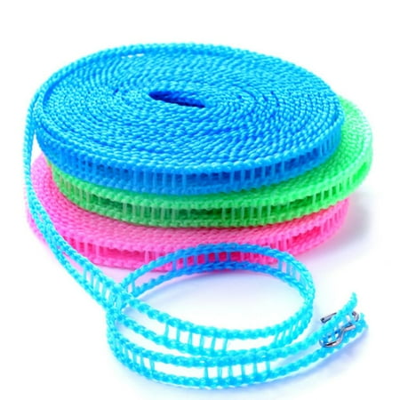 

SANAG 3PCS Drying Rope 8M Bold Skidproof Windproof Washing Clothes Dryer Hangers Outdoor Clothes Line for Balcony Travel Dormitory