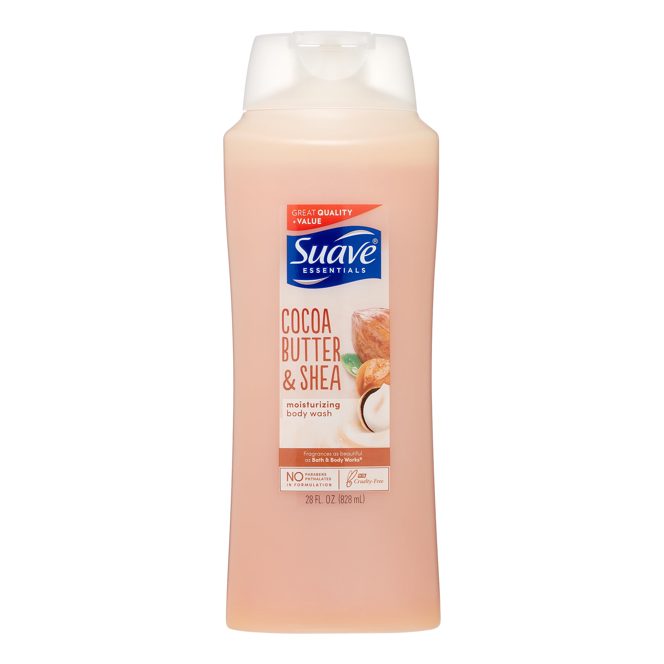Suave Essentials Body Wash Creamy Cocoa Butter and Shea 28 oz Walmart