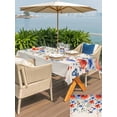 thumbnail image 5 of Outdoor Tablecloth with Umbrella Hole for Patio/Picnic/Party/Camping, Red Blue Flowers Waterproof Table Cloth Rectangle Table Cover Washable, Spring Floral Farmhouse Botanical Rustic (54"x 80"), 5 of 8