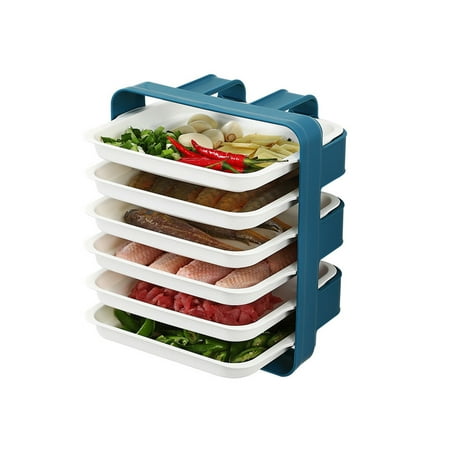 

WMYBD Plates Multi-Layer Drawer-Type Dishes Wall-mounted Side Dishes Tableware Storage Tray