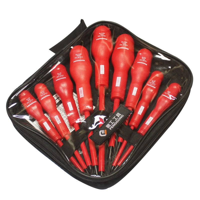 Electrician Insulated Screwdriver Set Magnetic Phillip&Slotted Professional Tool