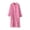 Pink, variant on Fleece Housecoats for Women Snap Front with Pockets Soft Cozy Long Sleeve House Robes Warm Winter Mid Length Loungewear Blue