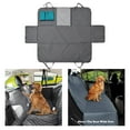thumbnail image 4 of Baohd Dog Car Seat Cover Backseat Protector with Zip Flap Hammock Carrier Gray, 4 of 9