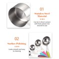 thumbnail image 2 of 10PCS Measuring Cups and Spoons Set for Dry and Liquid Ingredients Cooking Baking Utensils Stainless Steel Heat-Resistant Cookware Set Kitchen Gadgets, 2 of 8