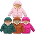 thumbnail image 5 of SGMVNU Baby Boy Girl Lined Puffer Jacket, Winter Snow Warm Coat for Kids Outwear, Winter Zipper Puffer Coats Jackets for Toddler with Pockets, Hot Pink, 3-4 Years, 5 of 5