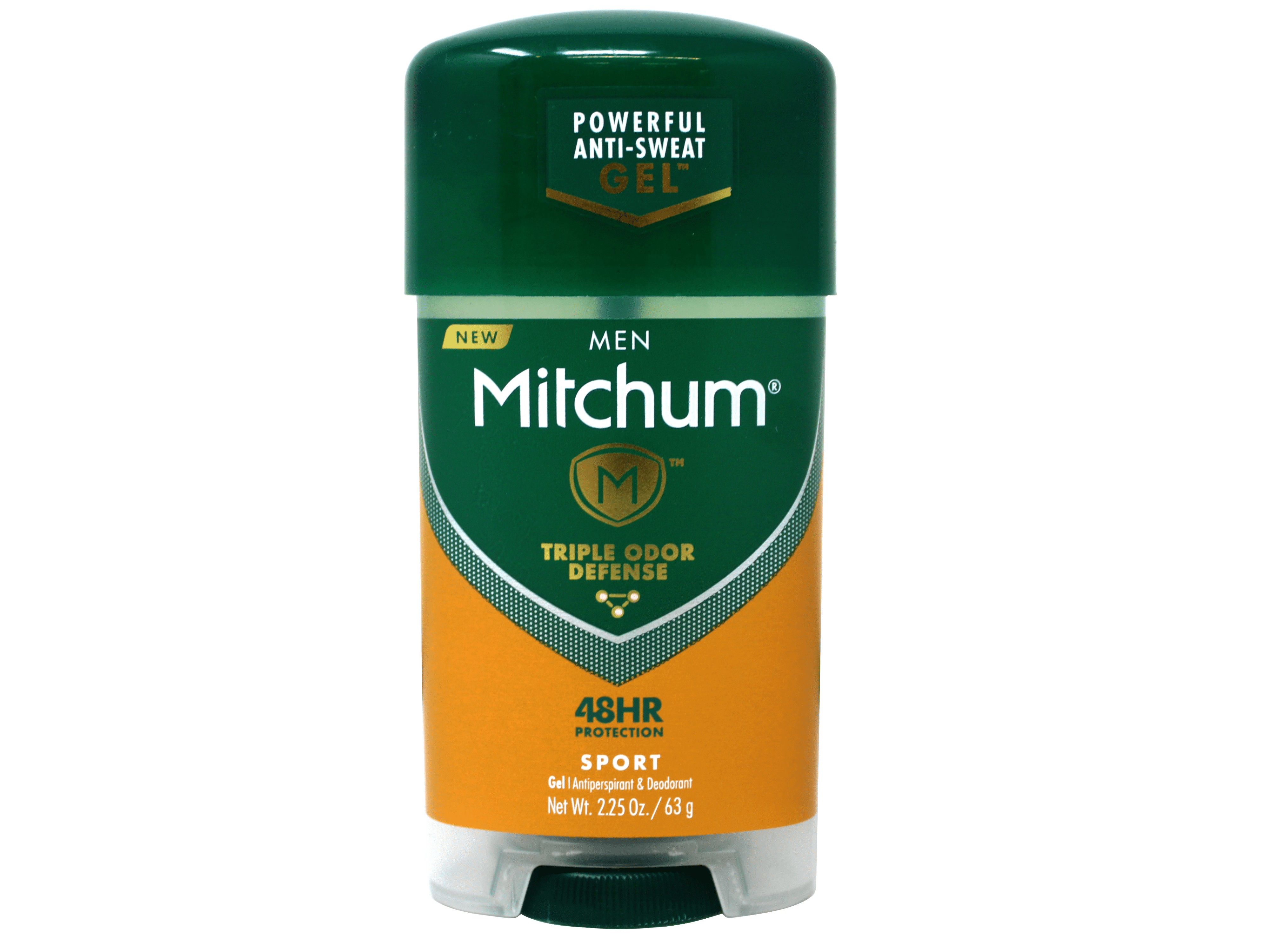 5 Pack - Mitchum Power Gel Anti-Perspirant Deodorant Sport, Triple Odor Defense, 48HR Protection, 2.25 Oz