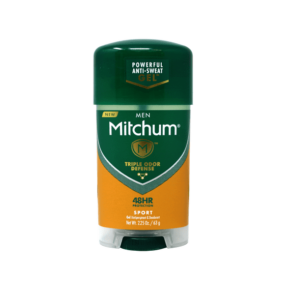 Mitchum Power Gel Anti-Perspirant Deodorant Sport, Triple Odor Defense, 48HR Protection, 2.25 Oz