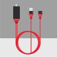 thumbnail image 4 of MasteelfCA 1M Micro USB to Cable Adapter MHL Video Adaptor Compatible with Android (Red), 4 of 7