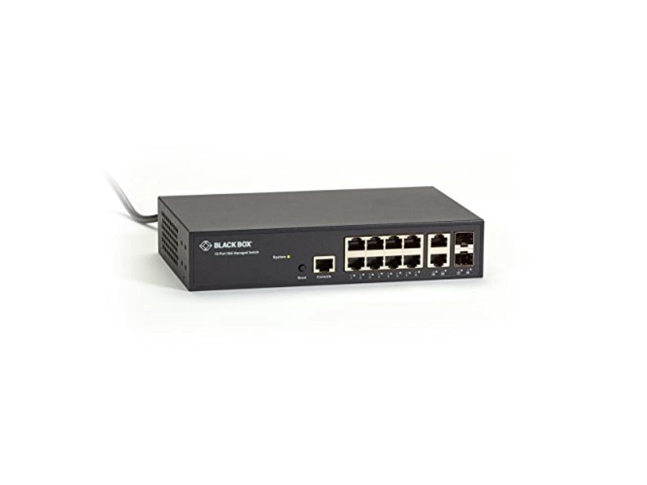GIGABIT ETHERNET (1000-MBPS) MANAGED SWITCH - (8) 10/100/1000-MBPS COPPER RJ45,