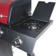 RevoAce 4Burner Propane Gas Grill with Side Burner, Red Sedona