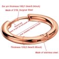 thumbnail image 2 of 316L Surgical Stainless Steel Huggie Hoop Earrings 8mm/10mm/12mm/14mm/16mm/18mm/20mm Cartilage Helix Lobes Daith Conch Rook Septum Rings Ear Piercing Jewelry, 2 of 7