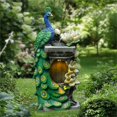thumbnail image 3 of LuxenHome Fontaine Extérieure en Résine Bleue et Verte avec Lumières, 3 of 18