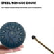 thumbnail image 2 of Rain Drum for Outside, Steel Tongue Drum 11 Notes 6 Inches Chakra Tank Drum Steel Percussion Padded Mallets, 2 of 5