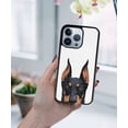 thumbnail image 5 of FINCIBO Soft Rubber Protector Cover Case for Apple iPhone 13 Pro 6.1" 2021 (NOT FIT iPhone 13 mini 5.4" 2021/iPhone 13 6.1" 2021/iPhone 13 Pro Max 6.7" 2021), Animal Black Rust Doberman Pinscher Dog, 5 of 5