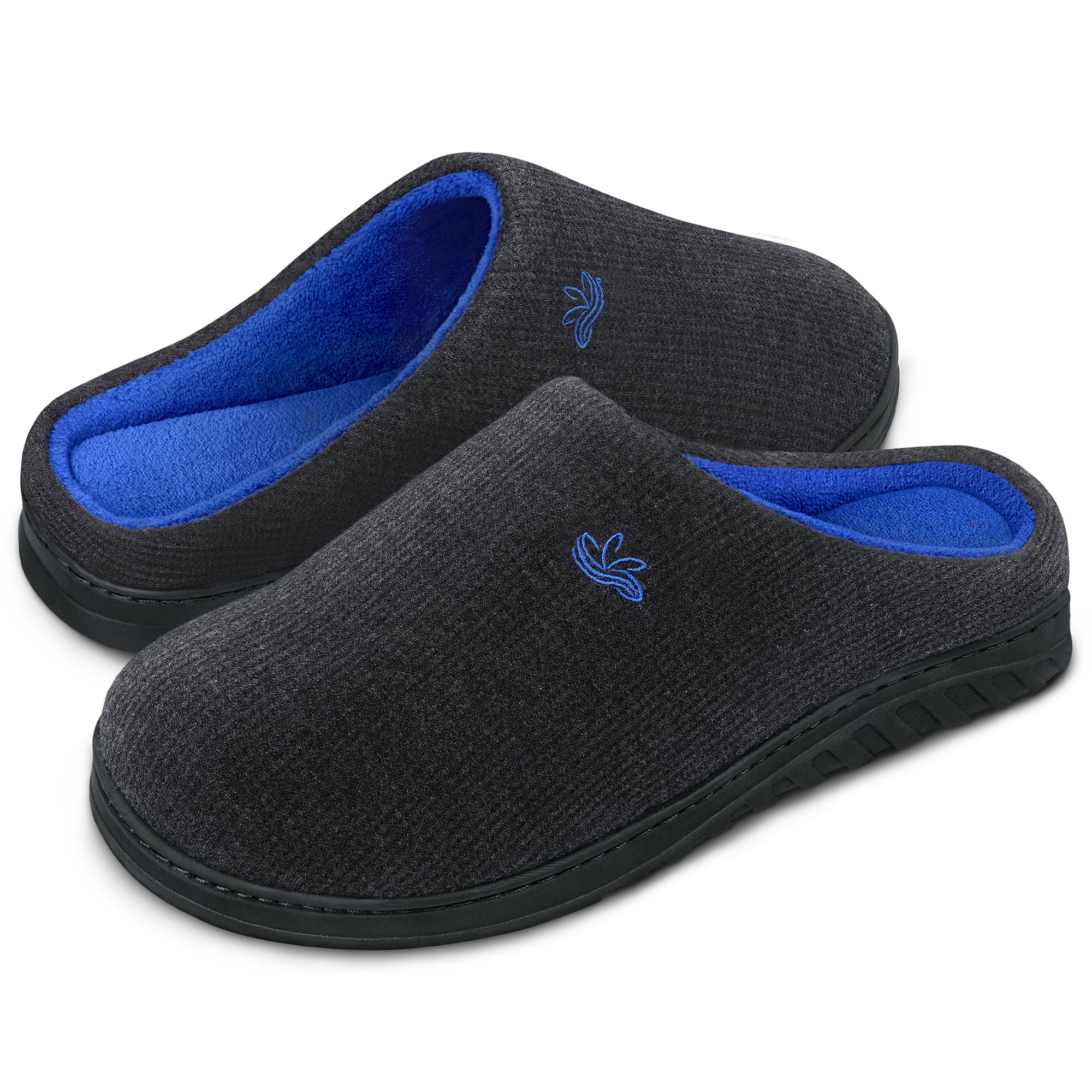 Details about   RockDove Men's Memory Foam Loafer Indoor Outdoor Slipper with Rubber Sole 