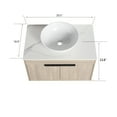 thumbnail image 6 of Furvclv 30" Bathroom Vanity Cabinet With Sink Top Set 2 Soft Closing Doors Ceramic Sink Basin Wall Mounted Cabinet Modern Float Vanities For Bathroom Garage Garden, 6 of 9