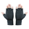 thumbnail image 4 of VONKY Compression Gloves Thoughtful Gift Comfortable To Wear Suitable For All Sports Fingerless Gloves Nylon black XL 5Set, 4 of 6