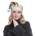 thumbnail image 5 of Haiem African Women Pattern Santa Hat Confortable Velvet Christmas Hat for Christmas Party Favors Fit for Adults Men Women, 5 of 6