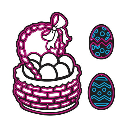 Die Cut Build A Basket 3Pc