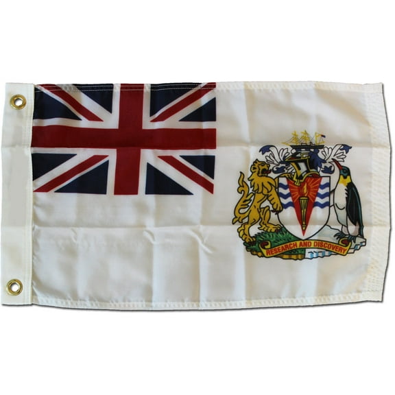 British Antarctic Territory (White) - 12"X18" Nylon Flag