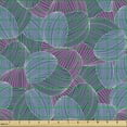 thumbnail image 2 of Ambesonne Abstract Fabric by the Yard Upholstery, Hand-drawn Retro Waves, 1 Yard, Dark Blue Violet, 2 of 5