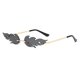 thumbnail image 1 of Luxury Motorcycle Fashion Fire Flame Sunglasses Women Rimless Wave Sun Glasses Metal Shades for Vintage Women Mirror UV400Purple5 He Qiyong unisex, 1 of 1