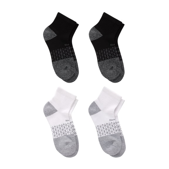 Hanes Women's Absolute Comfort Ankle Socks, 4-Pack, Size 5-9