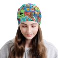 thumbnail image 2 of Naloa Cartoon Map Of Europe Soft Beanie Hat, Knit Beanie Daily Beanie in Fine Knit for Women Men Winter Travel, Outdoor, 2 of 7