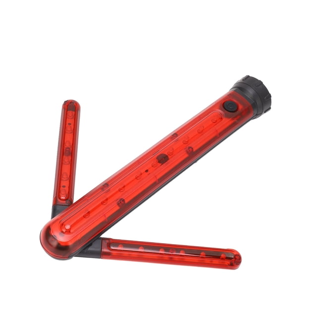 Baguette de Signalisation LED, Haute Luminosité 3 Niveaux de Lumière Base Pliable pour Avertissement Routier