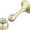 Brass, variant on National Hardware Polished Brass Magnetic Rigid Door Stop N328-161