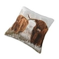 thumbnail image 2 of Rateoe Yak Pattern Throw Pillow Cover Premium Pillow Stuffer Sham Square for Decorative Cushion Bed Couch Sofa(Pillow insert not included), 2 of 8