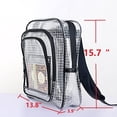 thumbnail image 2 of Mochila transparente antiestática de PVC ESD de 15,7 pulgadas, bolsa de herramientas para ingenieros de sala limpia para ingenieros que trabajan en salas limpias, 2 of 5