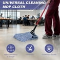 thumbnail image 3 of Commercial Heavy Duty Mop  Replacement for : Wet Industrial Large Blue  Looped End String Microfiber Mop Heads Refill 16oz Universal for Floor Cleaning - 6packs Washable Mopheads, 3 of 6