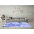 thumbnail image 3 of Ahgly Company Machine Washable Indoor Rectangle Patchwork Blue Transitional Area Rugs, 2' x 4', 3 of 4
