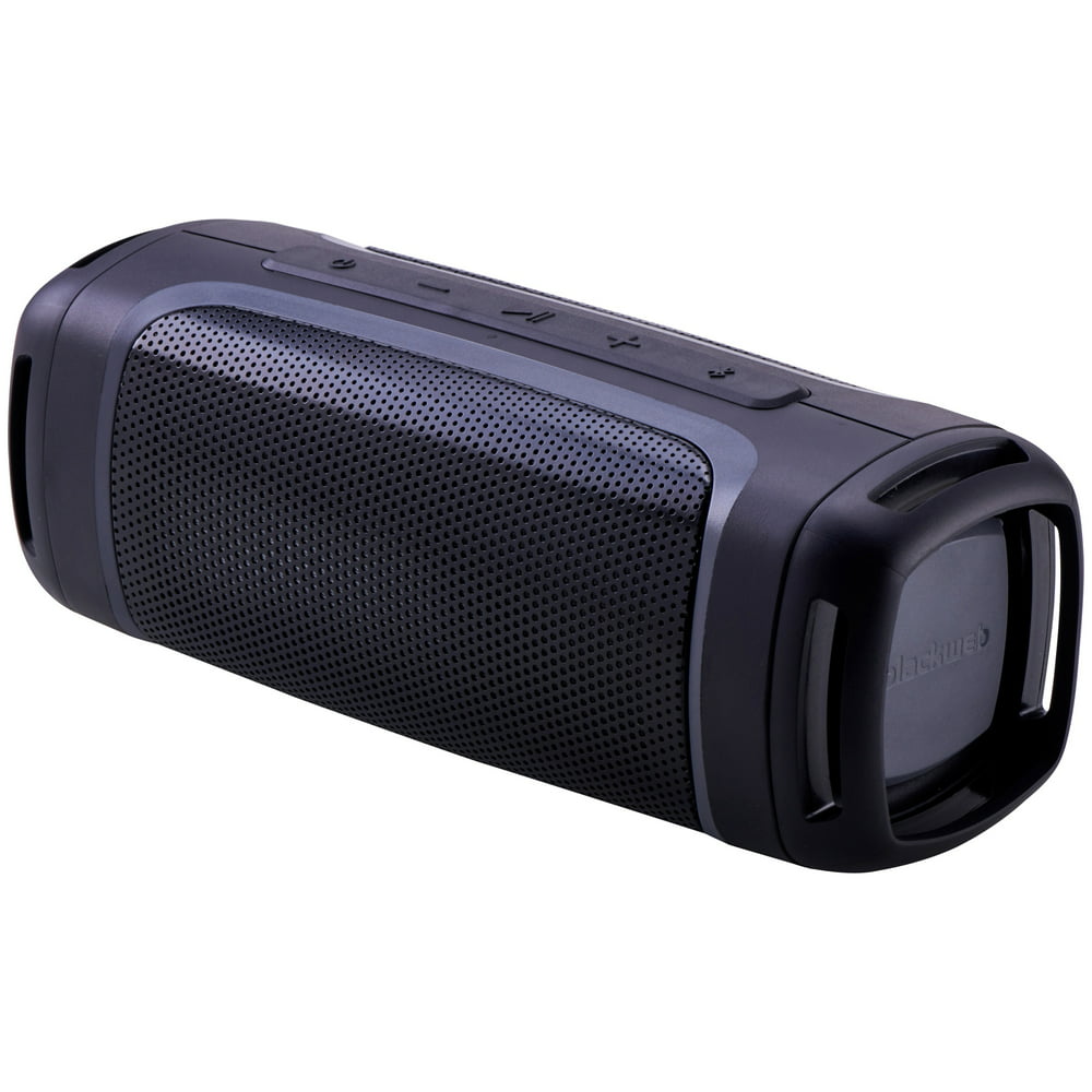 Blackweb Rugged Portable Bluetooth Speaker with Built-In Speakerphone