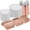 Rose Gold, variant on 300 Piece Gold Glitter Disposable Plates for 50 Guests, Plastic Plates for Party, Wedding, Dinnerware Set of 50 Dinner Plates, 50 Salad Plates, 50 Spoons, 50 Forks, 50 Knives, 50 Cups