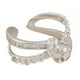 thumbnail image 1 of Qarigey Anillo de apertura para mujer, anillos de moda de circón geométrico de doble capa de cobre, decoraciones para novia, joyería para mujer Ropa, zapatos y accesorios Miscelánea Plata Qarigey AP014643-02, 1 of 6