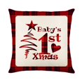 thumbnail image 2 of PiGOGI Christmas theme Pillow Covers Festive Throw Pillow Cases Xmas Decorative Cushion Covers Soft Washable for Sofa Bedroom Polyester, 2 of 7