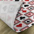 thumbnail image 5 of Ambesonne Casino Place Mats Set of 4, Playing Cards, Standard Size, Scarlet Black, 5 of 6