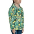 thumbnail image 3 of Lsque Animals with Leaf Patten Youth Hoodie Sweatshirt Pullover with Kangaroo Pocket Boys and Girls Hoodie Warm Hoodie for Kids-X-Large, 3 of 6